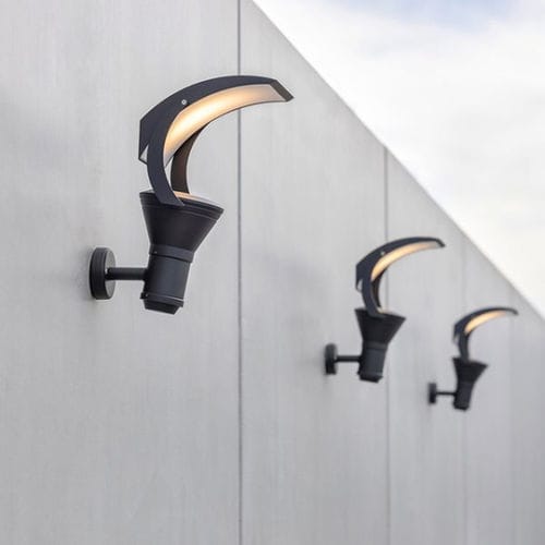 Moderne Wandleuchte - OL 33 - Roger Pradier - für Außenbereich / Glas / Aluminium