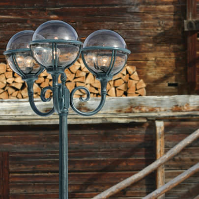 Garten-Lichtmast - BORÉAL - Roger Pradier - klassisch / Aluminium / PMMA