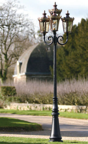 Garten-Lichtmast - LOUVRE - Roger Pradier - klassisch / Aluminium / Kupfer