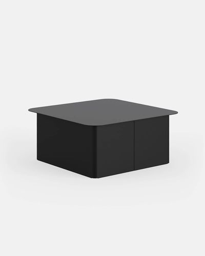 Moderner Couchtisch - KUMO TAV L - IBEBI - aus lackiertem Metall / Gestell aus Metall / quadratisch