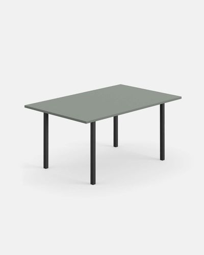Moderner Tisch - TIMO R - IBEBI - MDF / melaminbeschichtet / Gestell aus Stahl