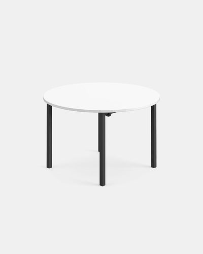 Moderner Tisch - TIMO D - IBEBI - MDF / melaminbeschichtet / Gestell aus Stahl
