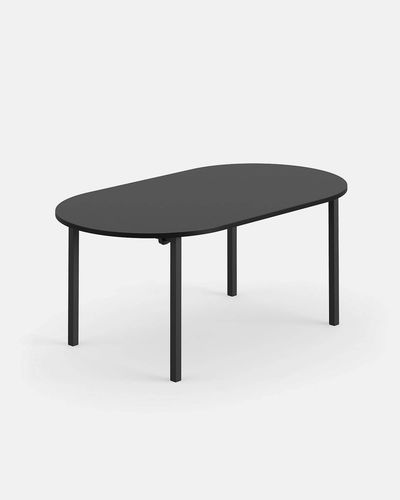 Moderner Tisch - TIMO S - IBEBI - MDF / melaminbeschichtet / Gestell aus Stahl
