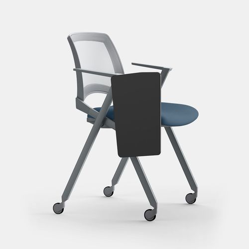 Moderner Konferenzstuhl - OPLÀ M PT R BR TDX - IBEBI - für den Innenraum / Stoff / Polypropylen