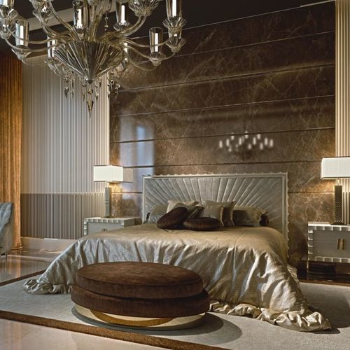 Doppelbett - CELESTE - ZANABONI - klassisch / Polster / gepolstertes Kopfteil