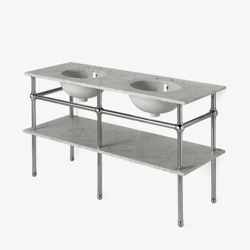 Waschbecken-Unterbau / Chrom - PRWS02 - Waterworks - Messing