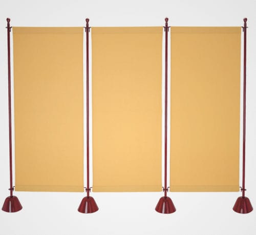 Klassischer Paravent - SERVENTO  - Zanotta - Stoff / Stahl / Polypropylen