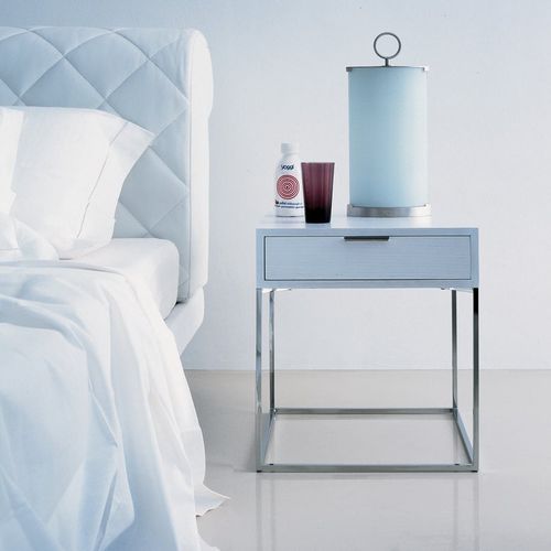 Moderner Nachttisch - OSCAR - Zanotta - MDF / Sperrholz / Aluminium