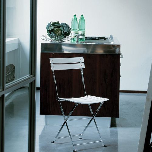 Moderner Stuhl - CELESTINA - Zanotta - für den Innenraum / Leder / Nylon