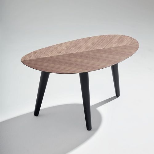 Moderner Couchtisch - TWEED MINI - Zanotta - Eiche / Nussbaum / Holzfurnier