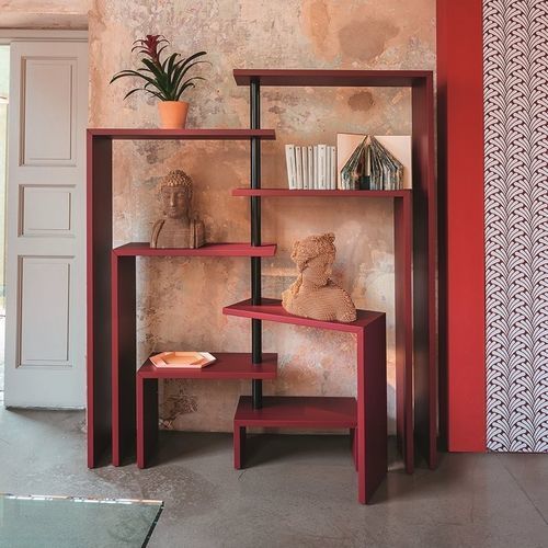 Modernes Regal - JOY - Zanotta - MDF / lackierter Stahl / schwarz
