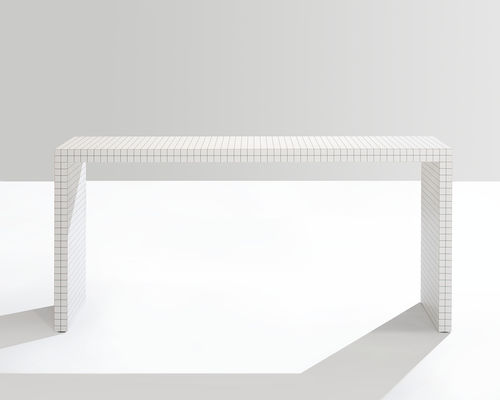 Moderner Konsolentisch - QUADERNA - Zanotta - Laminat / Kunststoff / Gestell aus Laminat