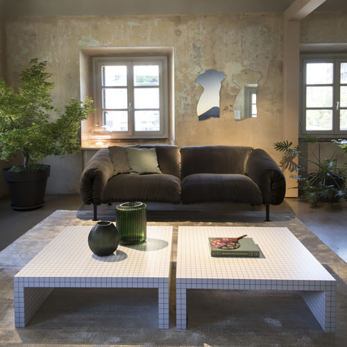 Moderner Couchtisch - QUADERNA 656 - Zanotta - Laminat / Gestell aus Laminat / quadratisch