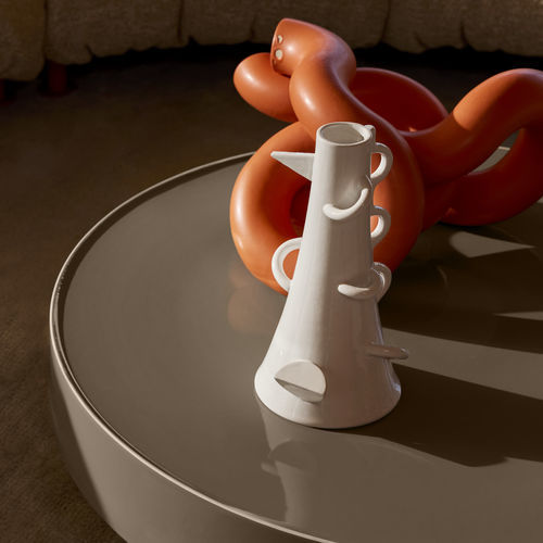 Moderne Vase - DEALBATA 9552 - Zanotta - Ton / handgefertigt / von Alessandro Mendini