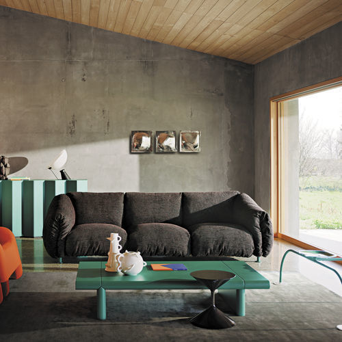 Moderner Couchtisch - ZAVOLO 790 - Zanotta - lackiertes MDF / Gestell aus lackiertem MDF / rechteckig