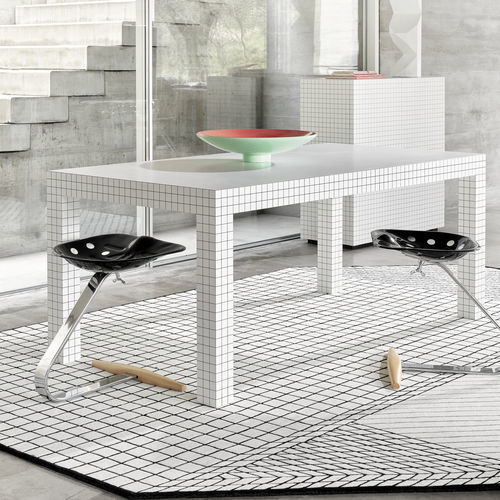 Moderner Tisch - QUADERNA 2600 - Zanotta - Laminat / Kunststoff / Gestell aus Kunststoff