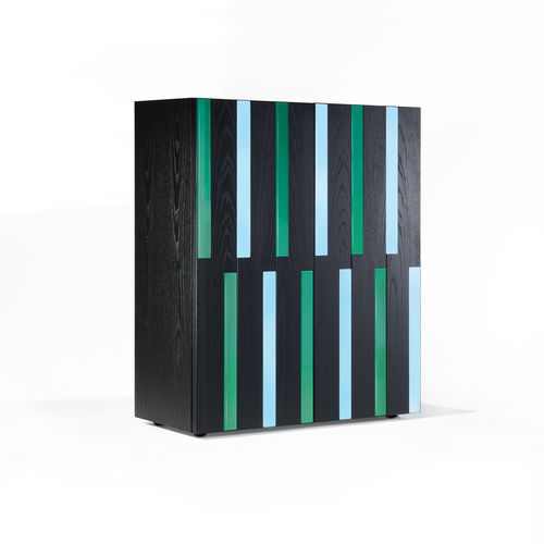 Hohes Sideboard - Riga-Riga - Zanotta - modern / MDF / Glas