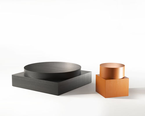 Moderner Couchtisch - ZYMMO - Zanotta - MDF / Gestell aus MDF / quadratisch