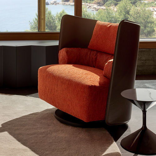 Drehsessel - CAMPIELLO+ - Zanotta - modern / Leder / Stoff