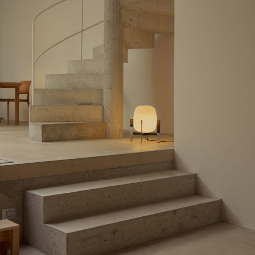 Tischlampe - CESTA  - Santa & Cole - tragbar / Aluminium / Edelstahl