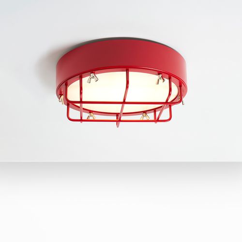 Moderne Deckenleuchte - CANTIERE - ZAVA SRL - rund / Eisen / Plexiglas®