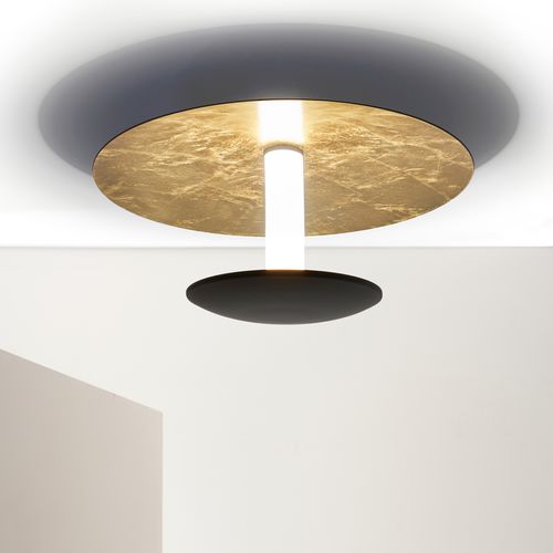 Moderne Deckenleuchte - 012 - ZAVA SRL - rund / Aluminium / Methacrylat