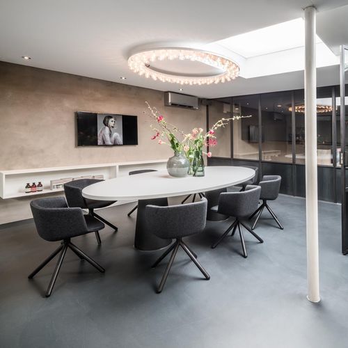 Moderne Deckenleuchte - Halo - JSPR - rund / anodisiertes Aluminium / LED