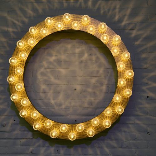 Moderne Wandleuchte - Halo - JSPR - für den Innenraum / anodisiertes Aluminium / rund