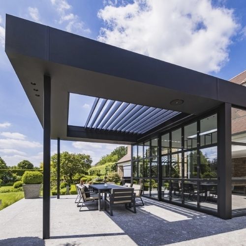 Gleitsystem Abdeckung für Pergola - AERO® SKYE®  - RENSON - Sonnenschutz / Aluminium / für Privatgebrauch