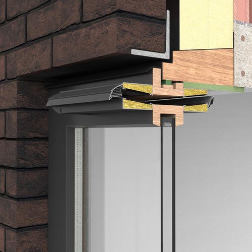 Akustik-Fensterlüfter - PYRACOUST 2500 + 2 MODULES  - RENSON - selbstregulierend / wasserdicht
