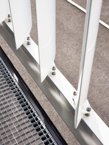 Aluminium-Sonnenschutzlamelle - ICARUS® - RENSON - für Fassaden / vertikal / Lamellen