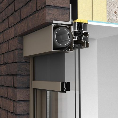 Jalousie für Fenster - FIXSCREEN® MINIMAL M1 - RENSON - für Verandas / Stoff / für Außenbereich