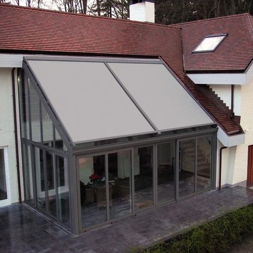 Kassettenmarkise - VEGASCREEN® - RENSON - einziehbar / motorisiert / für Terrasse