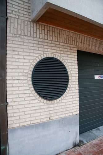 Edelstahlgewebe-Lüftungsgitter - 411R - RENSON - rund / zur Außenaufstellung / für Außenbereich