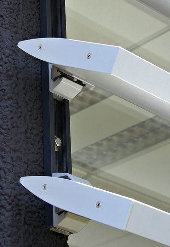 Aluminium-Sonnenschutzlamelle - Icarus Quickfix vertical ICL.150 - RENSON - für Fassaden / vertikal / horizontal