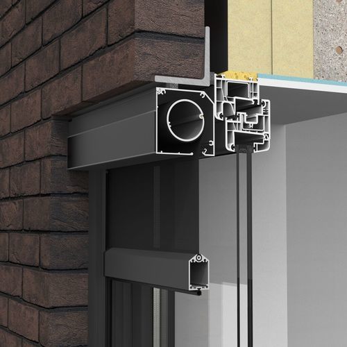 Vertikaljalousie - Fixscreen Go M 1 Solar - RENSON - für Fenster / Stoff / für Außenbereich
