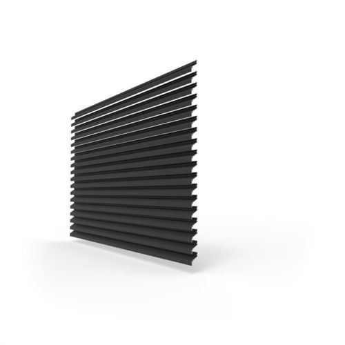 Fassadenverkleidung aus Lamellen - LINIUS® L.033.01 - RENSON - Aluminium / Dekorputz / zum Einrasten