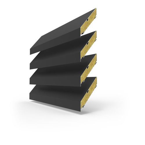 Folie-Fassadenverkleidung - LINIUS® L.170ACS - RENSON - Aluminium / Dekorputz / perforiert