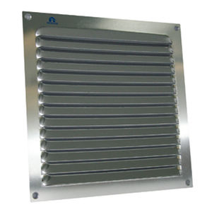 Oniissy Aluminium Lüftungsgitter 100x100cm Schwarz - Quadratische Abdeckung Mit Netz Für Küche & Bad