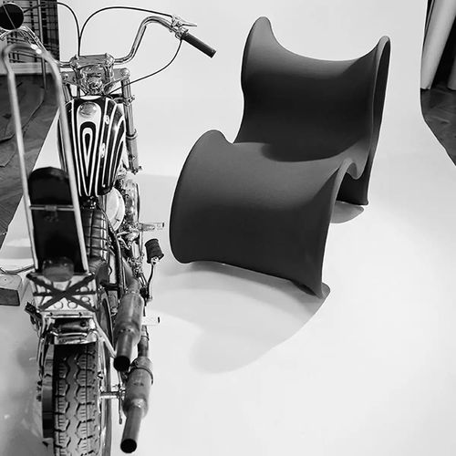 Sessel / originelles Design - FIOCCO - Bernini Gallery - Stoff / Metall / weiß