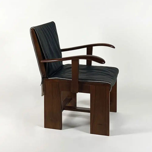 Klassischer Sessel - 1934 - Bernini Gallery - Stoff / Leder / Massivholz