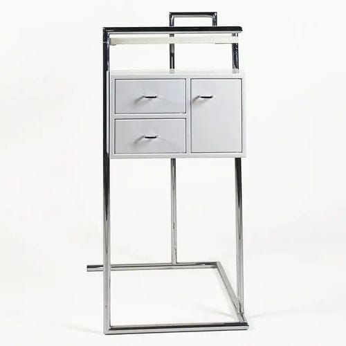 Moderner Schminktisch - PETITE COIFFEUSE - Bernini Gallery - MDF / Chromstahl / von Eileen Gray