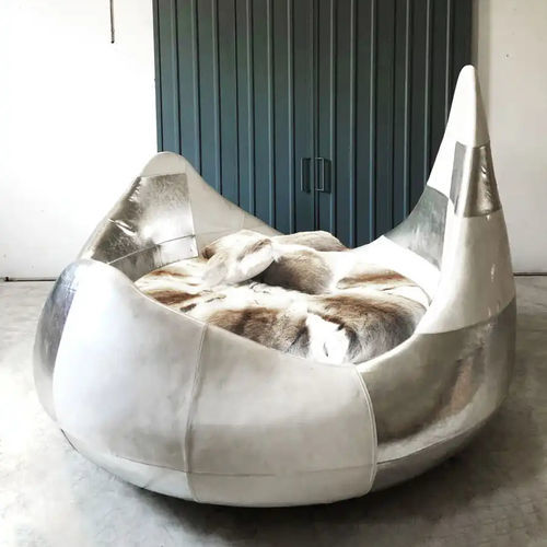 Rundes Bett - DROP - Bernini Gallery - Doppelbett / originelles Design / Polster