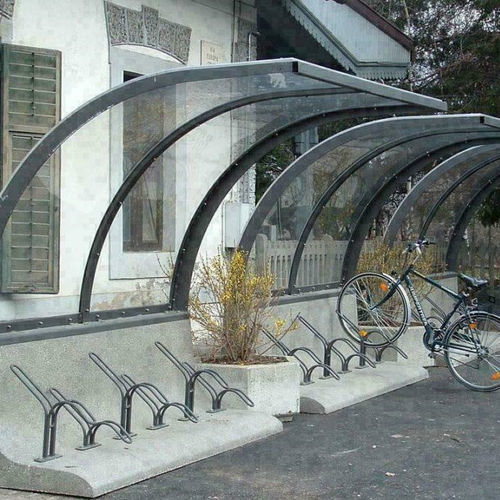 Bodenstehender Fahrradständer - Polimer Tecnic - Werbe / für Außenbereich / Kunststoff