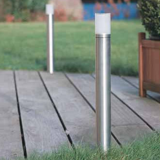 Leuchtpoller für Garten - CUBIX FL - BEL-LIGHTING / TERZO-LIGHT - modern / Edelstahl / LED