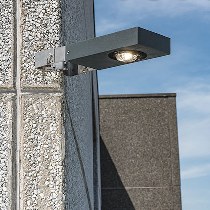 Moderne Wandleuchte - SAMPA S-PRO - BEL-LIGHTING / TERZO-LIGHT - für Außenbereich / Glas / rechteckig