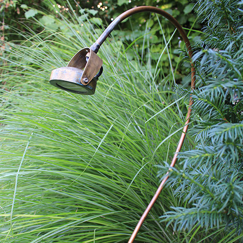 Leuchtpoller für Garten - SALSA-S - BEL-LIGHTING / TERZO-LIGHT - klassisch / Messing / LED