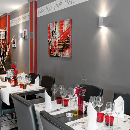 Moderne Wandleuchte - KUBO 2 - BEL-LIGHTING / TERZO-LIGHT - für den Innenraum / Aluminium / rechteckig