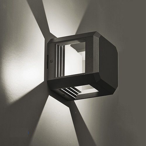 Moderne Wandleuchte - BIOS - BEL-LIGHTING / TERZO-LIGHT - für Außenbereich / Aluminium / quadratisch