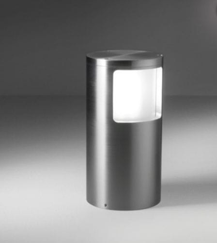 Leuchtpoller für Garten - GOLIATH R - BEL-LIGHTING / TERZO-LIGHT - modern / anodisiertes Aluminium / Milchglas